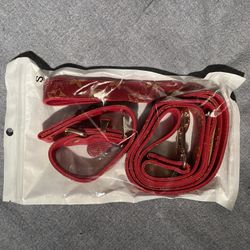 LV Patterned Red Leash