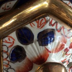 Antique English Imari Gaudy Teapot