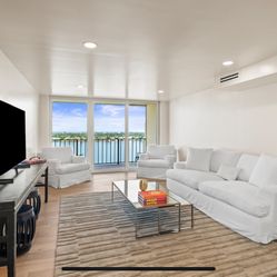 Living Room Set - Sofa with 2 Club Chairs