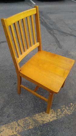 Solid wooden chair