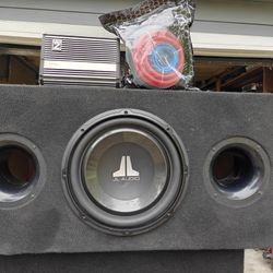 JL Audio 12" Sub With Ported Box, Amp And Wiring Kit