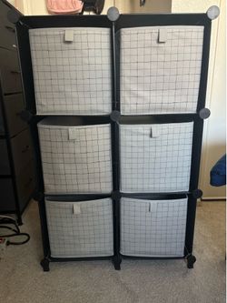 Black storage organizer