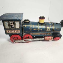 Vintage Tin Toy Modern Toys Western Locomotive Train Engine Japan NOT WORKING