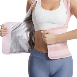 Pink Women’s Fitness Burning Sweat Band Shapewear Waist Trainer Corset 