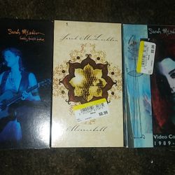 Sarah McLachlan 3 vhs lot!! Super rare!! All 3 for $17 or best offer!!