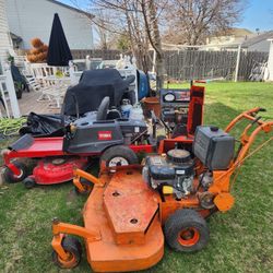 Toro Tractor 42inch Deck $600,,scag 48 Walk Behind  $600, Ariens Snow Blower $300