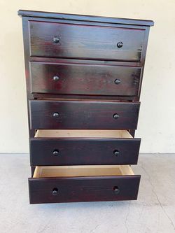 Jumbo 5 drawer cherry pine color