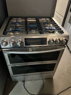 Samsung Stainless Steel Gas Range Double Oven