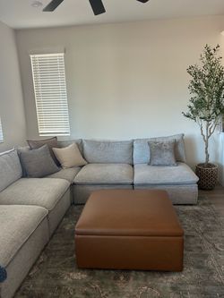 Brand New Leather Ottoman!