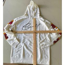 New Polo G Capalot Hoodie Mens Medium White Hall of Fame Tour Cotton Fleece