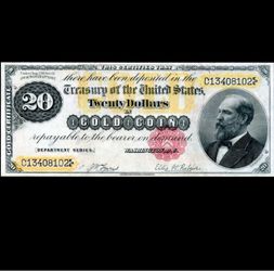 🥳🤩 1882 $20 Gold Certificate U.S. Banknote (Extremely Rare)