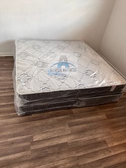 King mattress regular and box spring set (2pc - brand new) NEW KING-QUEEN-FULL-TWIN SIZE SETS MATTRESS AND BOX SPRING