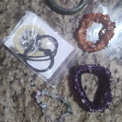 Stone Bracelets and Necklace