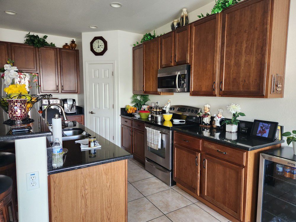 Kitchen and Master Bath Cabinets + Counter Tops
