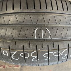 (1) 20” Pirelli Pzero 305/30/20 one used tire like new