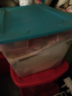 Vintage Bin of Fabric!!