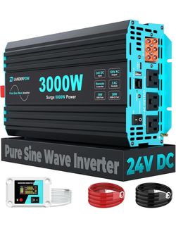 Landerpow 3000W Pure Sine Wave Inverter 24V DC