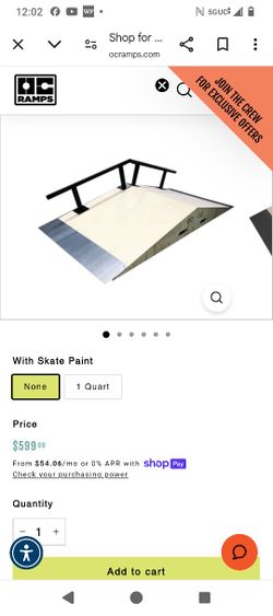 Bump To Bump OC Skate Ramp With Grindrail