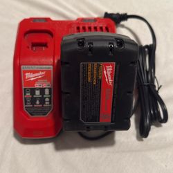 Milwaukee M18 Battery And Charger 