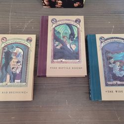 A Series of Unfortunate Events The Trouble Begins Lemony Snicket 1-3 Hardcover