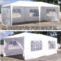 10x20 Canopy with 6 Sidewalls and Windows, Outdoor Instant Canopy Tent for Parties