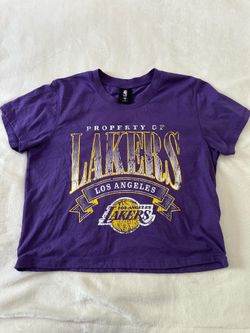 Graphic Vintage NBA Purple Los Angeles Lakers Woman's Tee