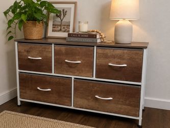 Low console table with five drawers