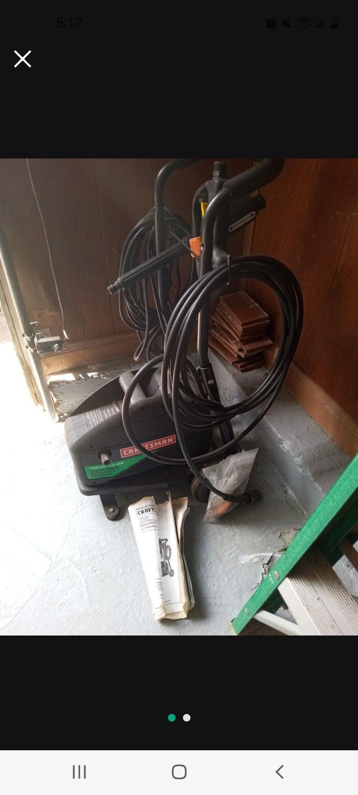 Craftsman Presssure Washer 1300 Psi Like New Original...