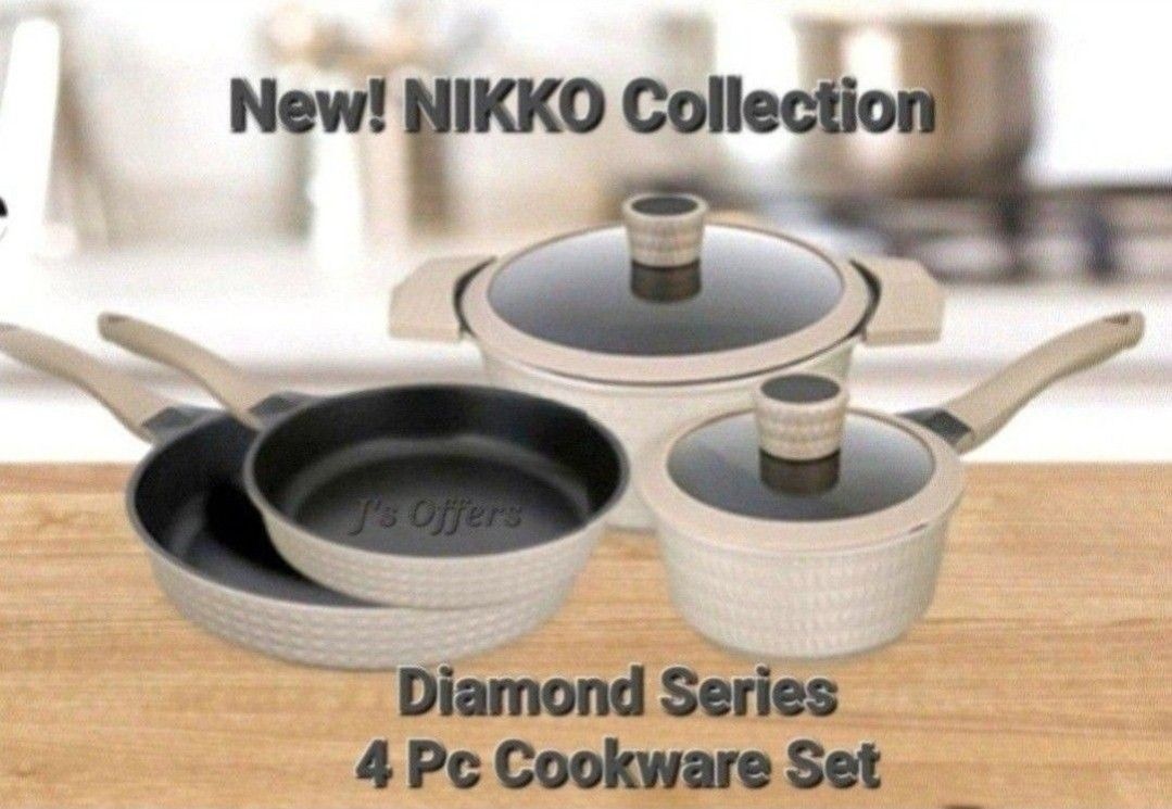 New! Nikko Collection Diamond Series 4 PC Cookware Set for Sale in