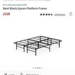 Black Queen Bed Frame