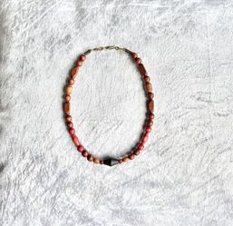Wooden Vintage Necklace 
