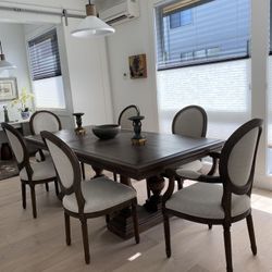 Gorgeous RH Extension Dining Table And 8  RH Chairs