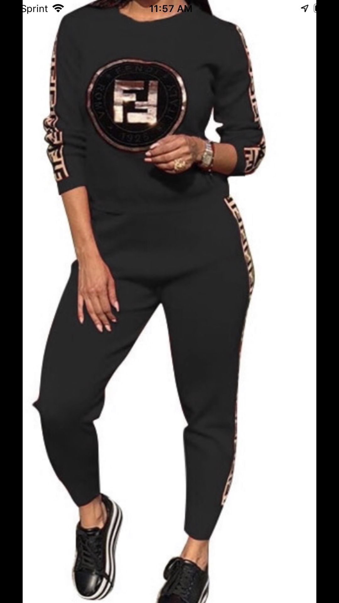 Designer sweat suite