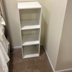 White Storage Shelves