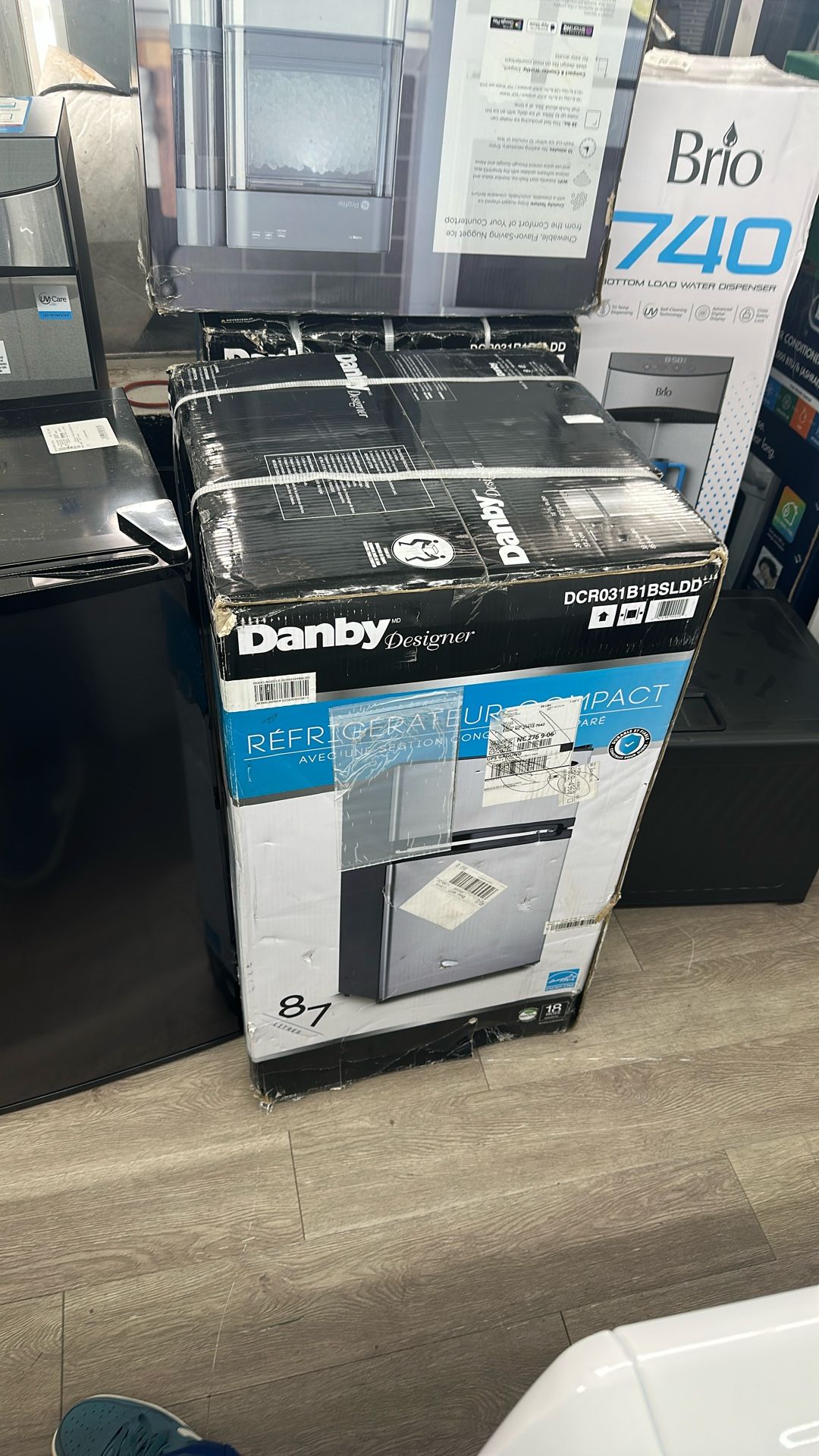 Danby Compact Fridge in Stainless Steel (3.1 Cu Ft, 2 Available)