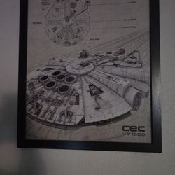 Millennium Falcon Framed Poster