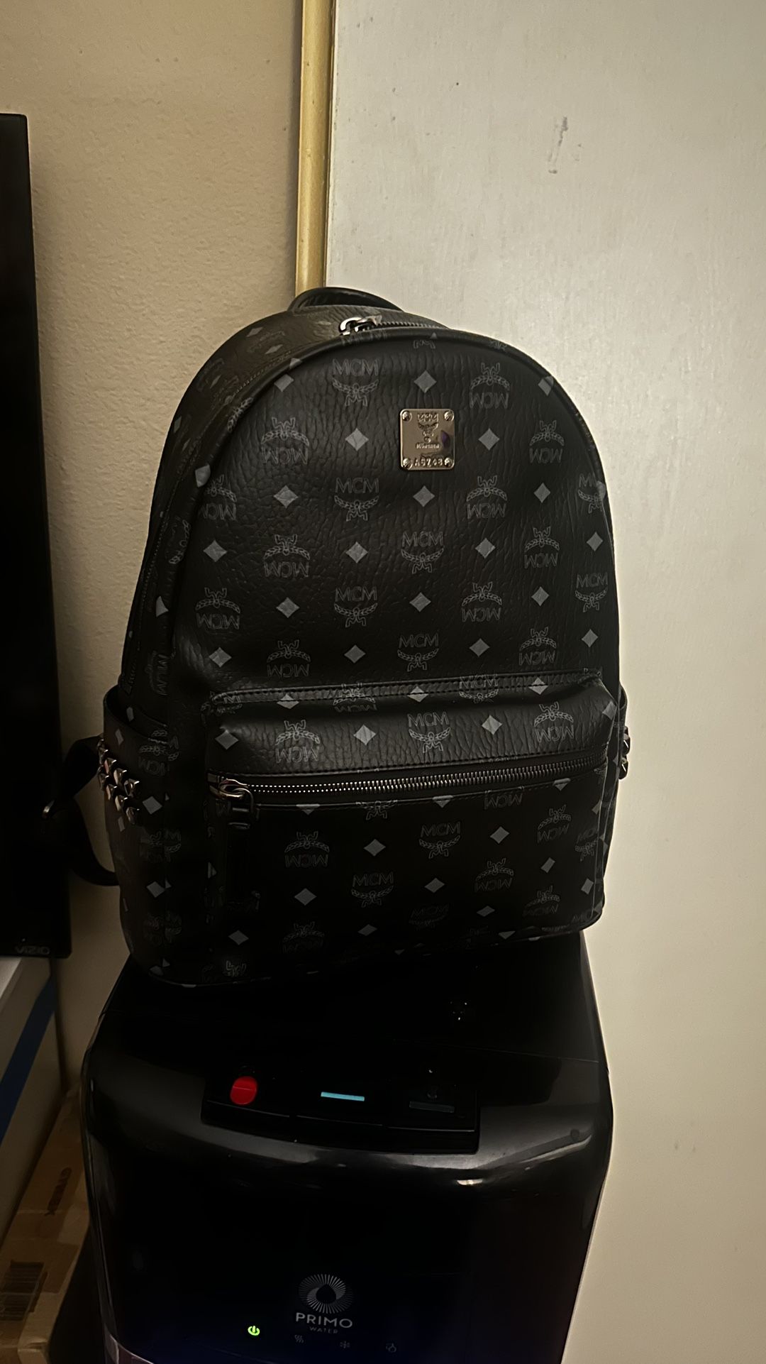 Large Black Mcm BackPack