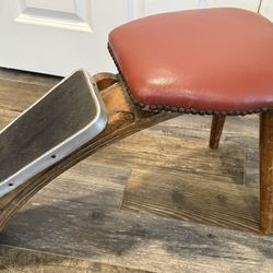 Vintage Shoe Store Salesman Fitting Stool