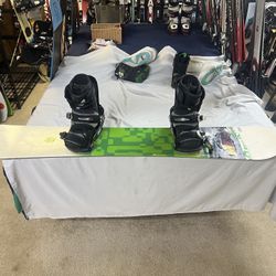 Snowboard Package With Boots And Bindings 