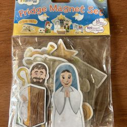 NEW - Fridge Magnet Set - Nativity Theme
