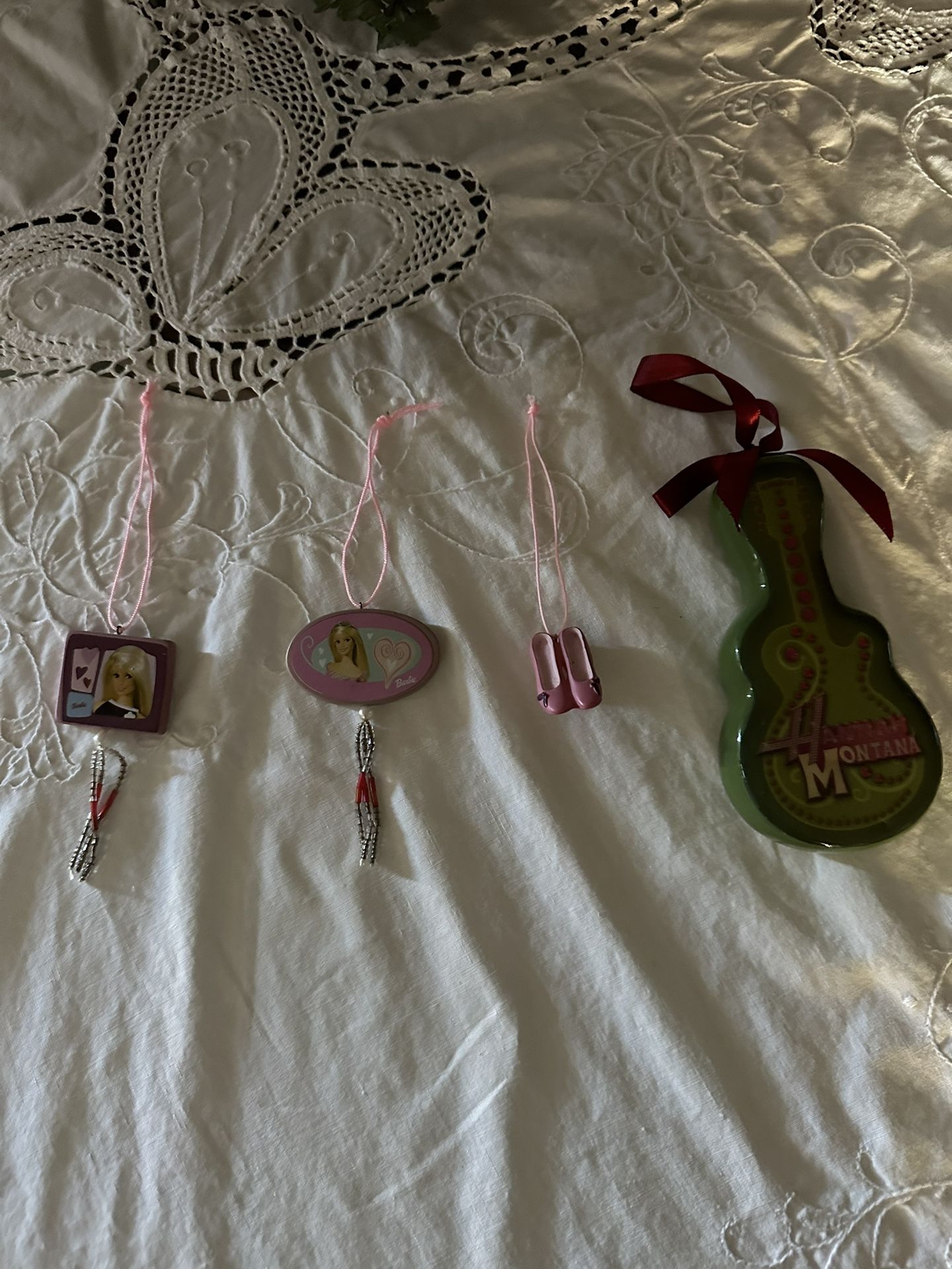 Barbie And Hannah Montana Themed Ornaments 