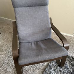 IKEA Poang Chair and Ottoman