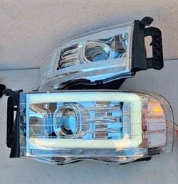 02-05 Dodge Ram Headlights Faros Calaveras Micas Luces Lamps