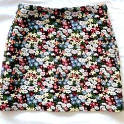 NWT Reserved Floral print Skirt Womens Size L Large
