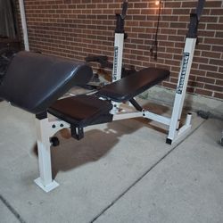 Weight bench rack 