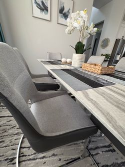 Nebraska Modern Dining Table with Chairs Set