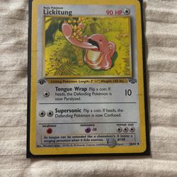 1st Edition LICKITUNG Jungle Set Pokemon TCG