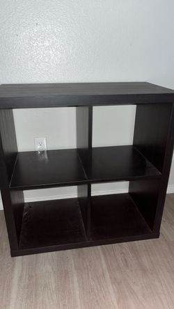 Four Holder Dark Brown Shelf
