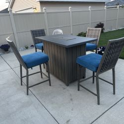 High Top Outdoor Table Set 