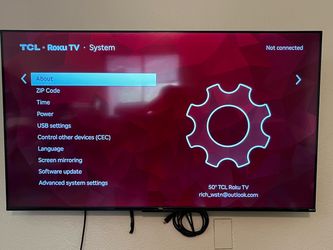 50 inch TCL Roku TV